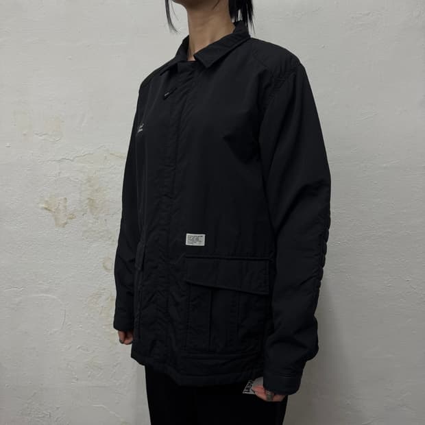 더블탭스(WTAPS) 블랙컬러 크로스 본 엘보패치 나일론 정글 자켓