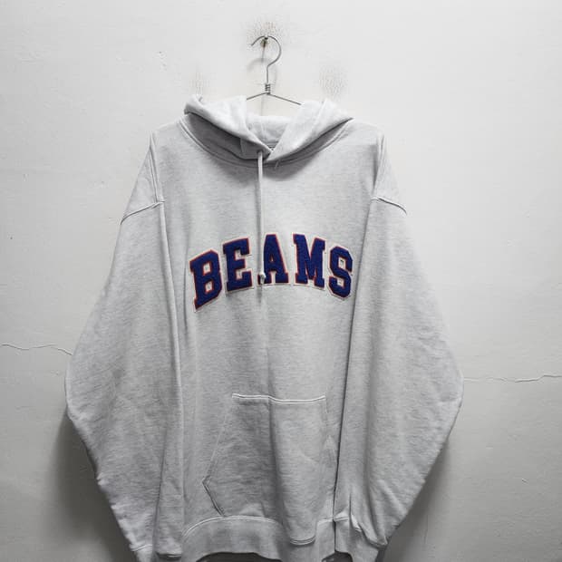 BEAMS 빔즈 빅로고 후드티 XXL