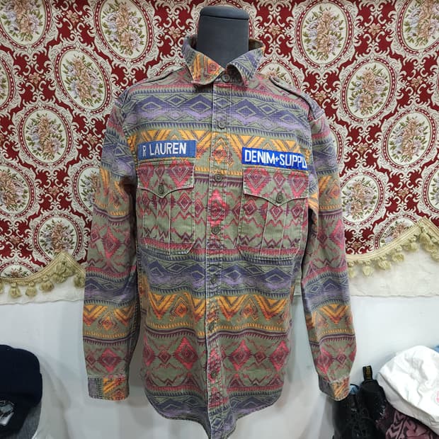 랄프로렌 데님엔서플라이 아즈텍 나바호 패턴 셔츠

