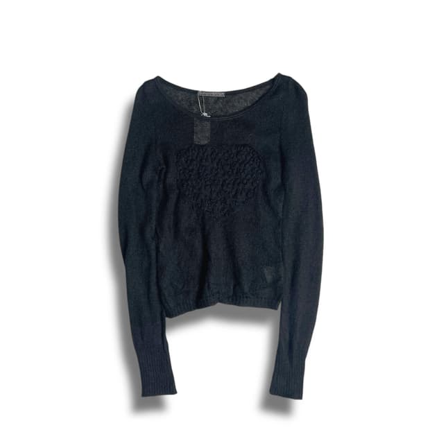 Liu jo 하트 포인트 모헤어 블렌드 니트 (italy)  