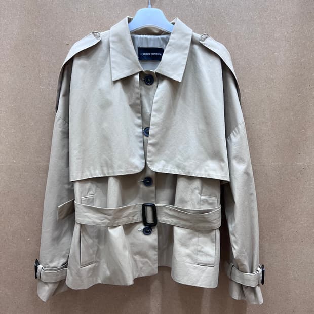 코데즈컴바인 숏 트렌치 자켓