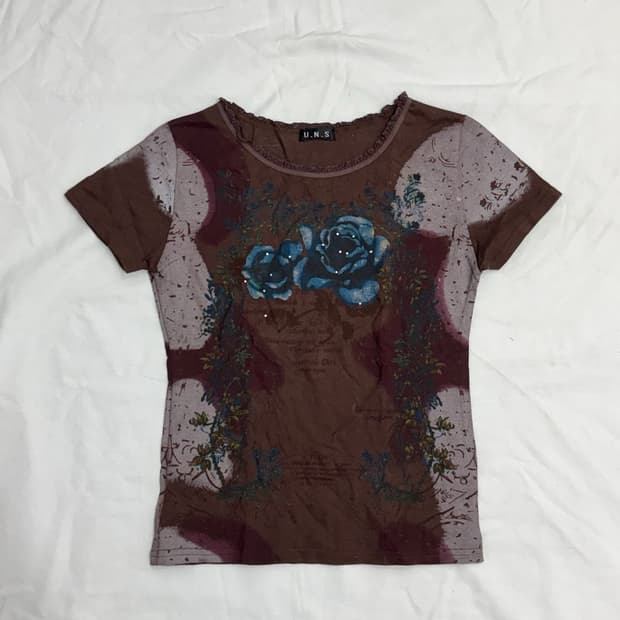 u.n.s printing tee