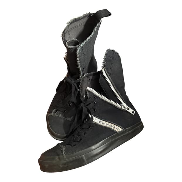 Yohji yamamoto dobule zip high top