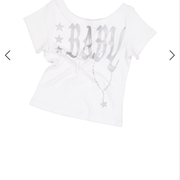 setupexe BABY WIDE NECK TOP / WHITE