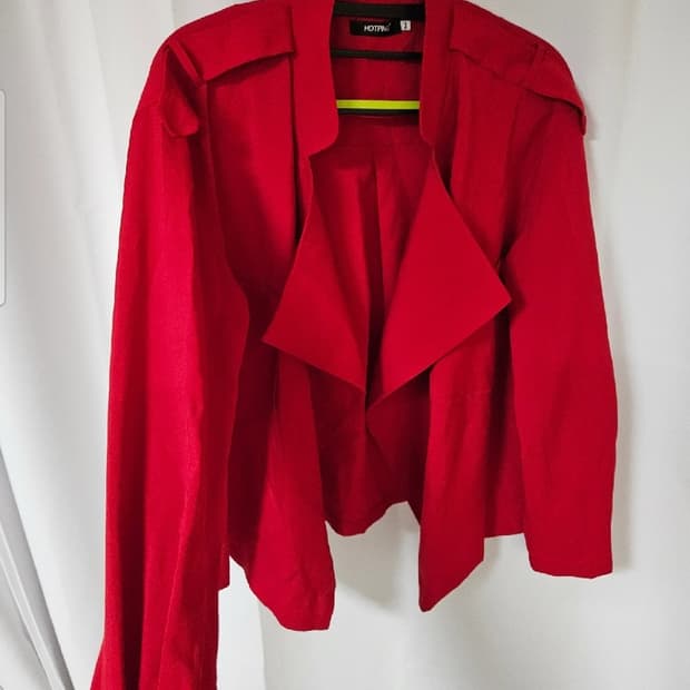 핫핑1 루즈핏 레드자켓