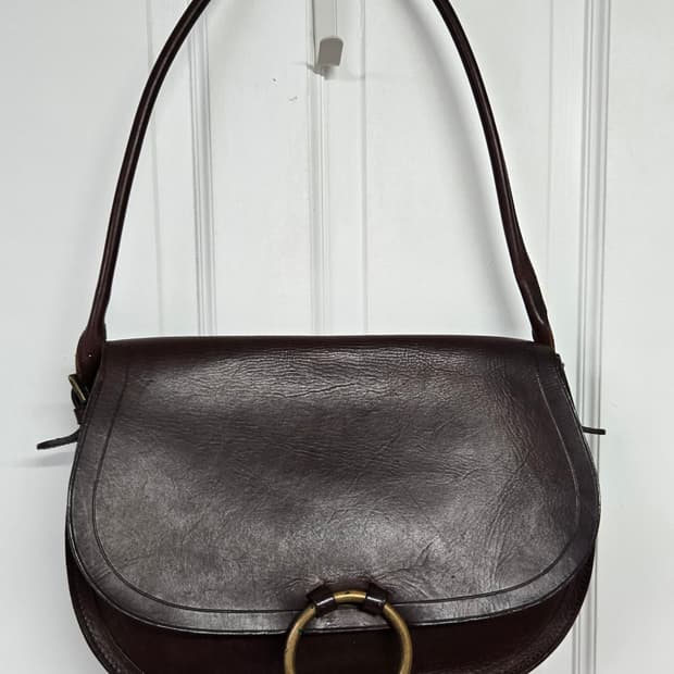 랄프로렌 빈티지 레더 숄더백