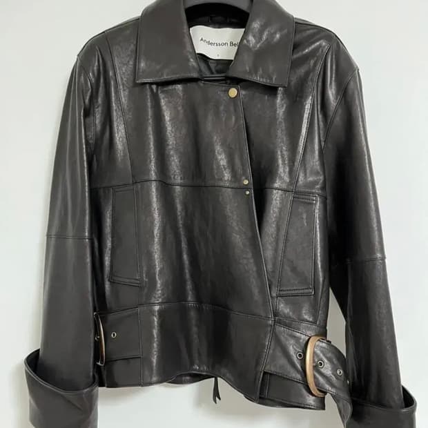 앤더슨벨 올드 스트릿 레더자켓 블랙S(2020F/W)