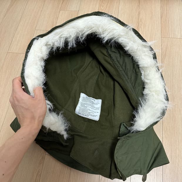 미군 오리지널 M-65 개파카 피쉬테일 모자 급처