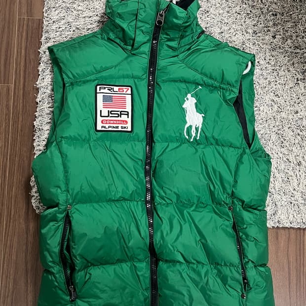 폴로 빅포니 패딩 조끼