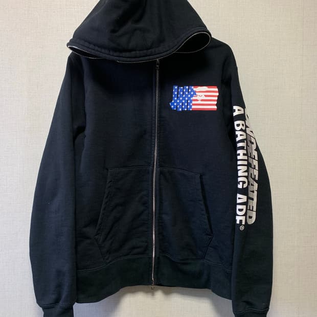 베이프 언디핏 2014 풀집업 후드