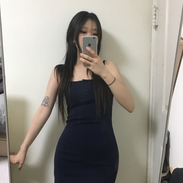 아워캐비넷 kiki ops 원피스 네이비 새상품
