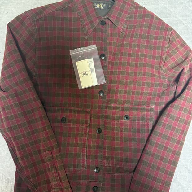 rrl 체크 우븐 셔츠 자켓 