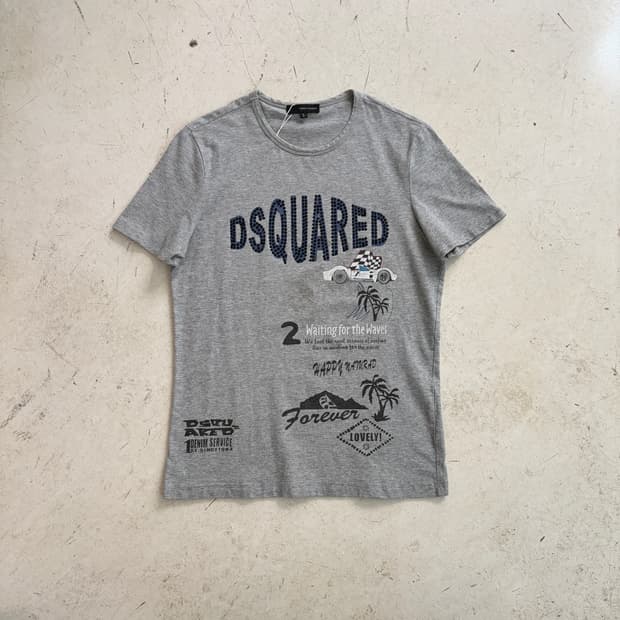 DSQUARED2 디스퀘어드2 빈티지 반팔티 L