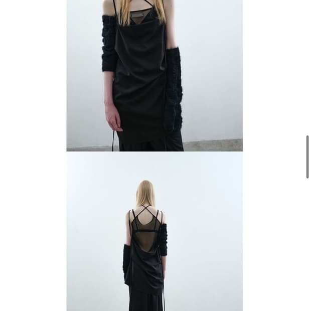 낫띵에브리띵 BACKLESS STRAP DRESS IN BLACK