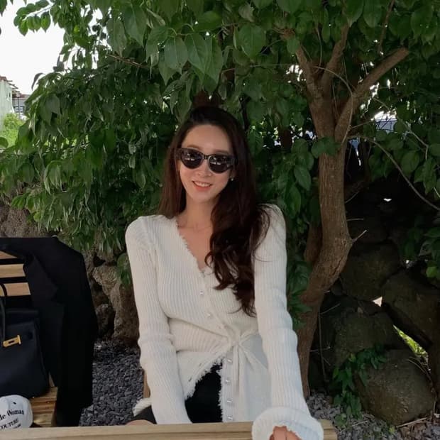 젠틀우먼 투웨이 진주 가디건