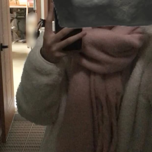 50cm 핑크 목도리