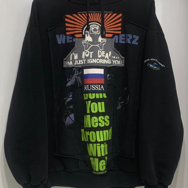 [XS]베트멍 러시아 패치 후드티셔츠