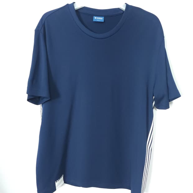 K-SWISS 네이비 삼선 포인트 반팔티 105 XL 새제품급