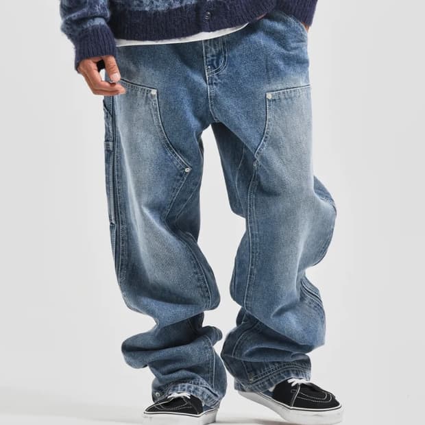 엑스트라오디너리 더블니 데님팬츠