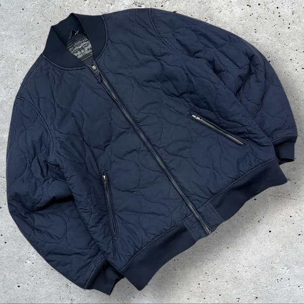 [L] 리바이스 네이비 퀼팅 블루종 자켓 B417