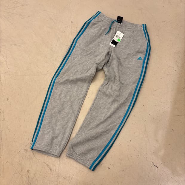아디다스 그레이 민트 삼선 트랙팬츠