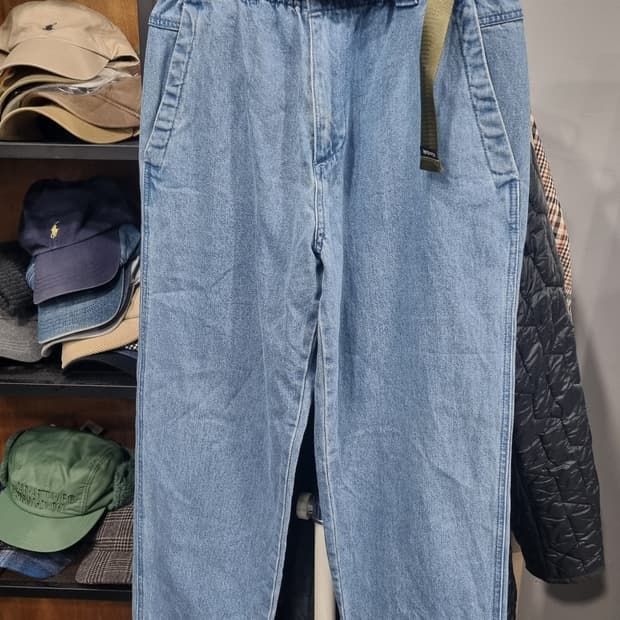 (KODAK) 코닥 허리밴딩 벨트데님진 m(30~31적당) 상태매우좋음