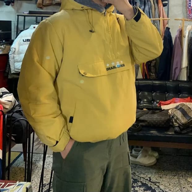 Guess 게스 90s 아노락 점퍼 XL 플리스 안감