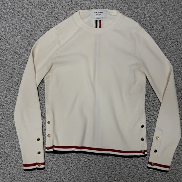 톰브라운 아이보리 여성 니트