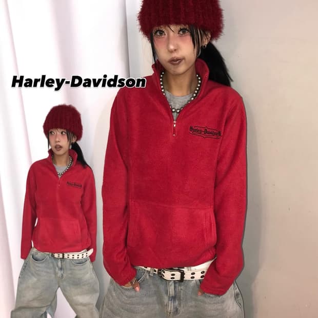 Harley-Davidson Half Zip-Up Fleece