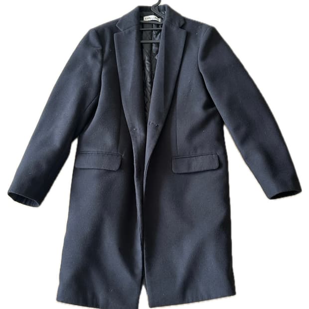 네이비 코트 빈티지