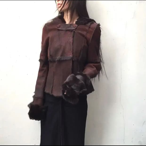 아르마니 진 페어리 퍼 후드 자켓