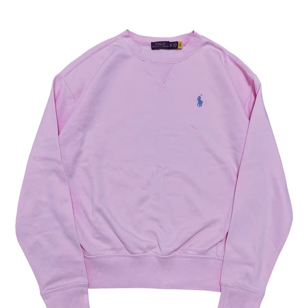 폴로 랄프로렌 qr택 핑크 맨투맨