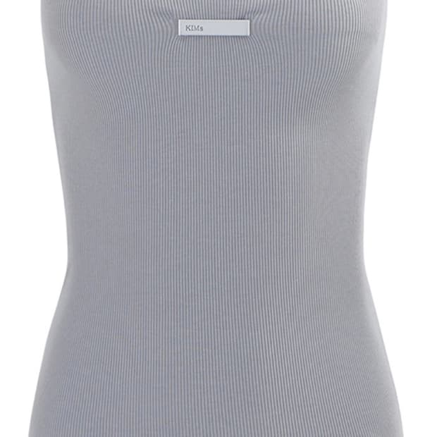 킴서울 111 BASIC TUBE TOP - Blue grey