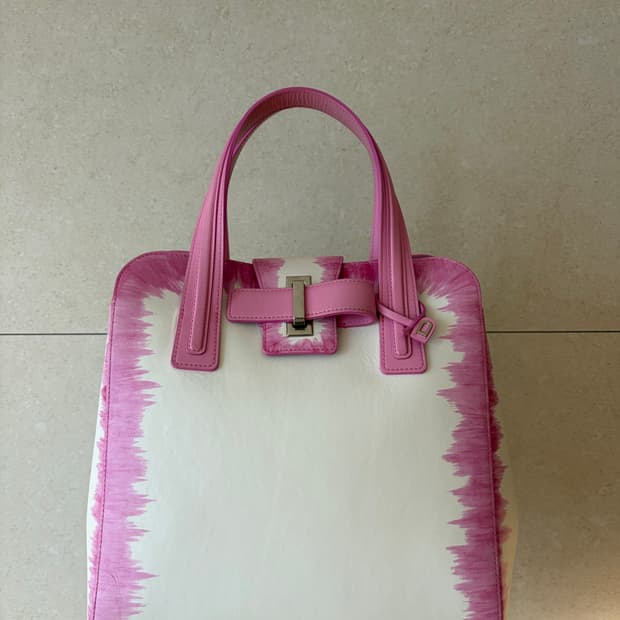 델보 도트백 미디엄 사이즈