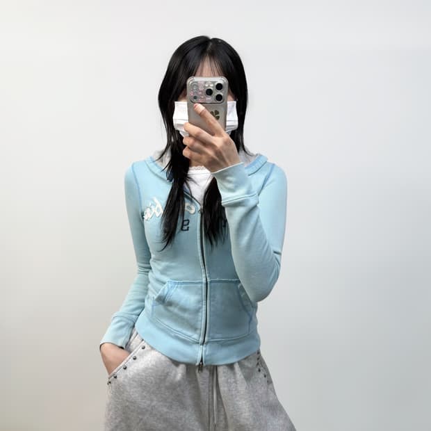 아베크롬비 스펠 로고 후드집업 소라