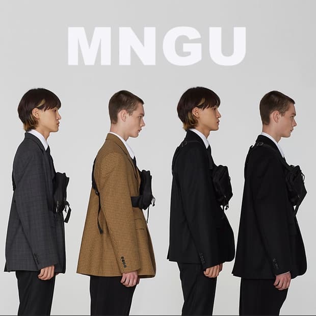 MNGU 3 버튼 재킷 울 재킷 다크 그레이 팬츠 셋업 M/S