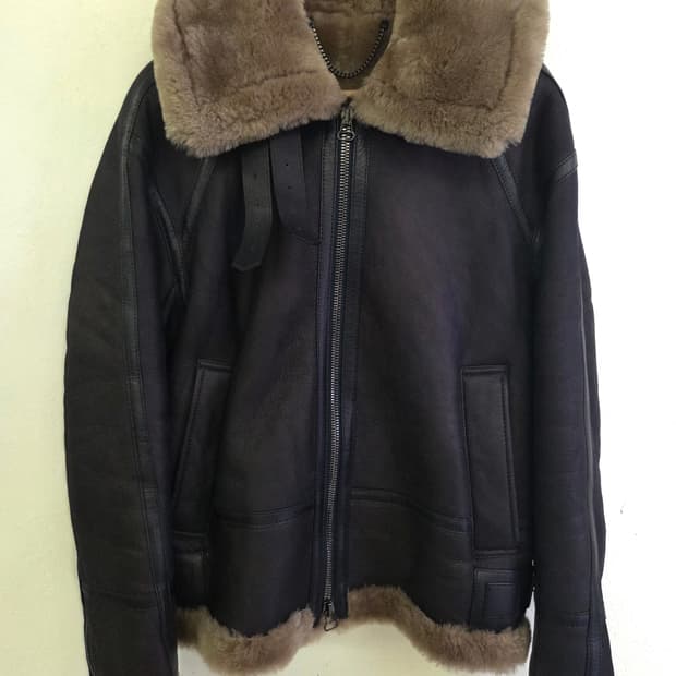 솔리드옴므 무스탕 자켓 46(양가죽,양털)