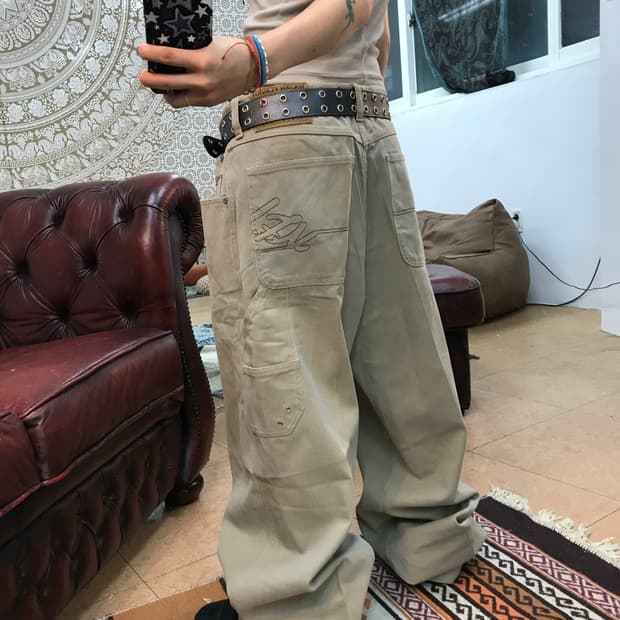 마자플라바 베이지 카펜터 팬츠 