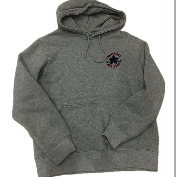 컨버스 그레이 후드티  M