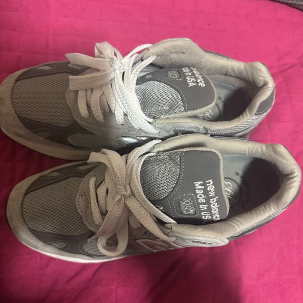 뉴발란스 992 메이드 인 USA 그레이 - D 스탠다드 270사이즈