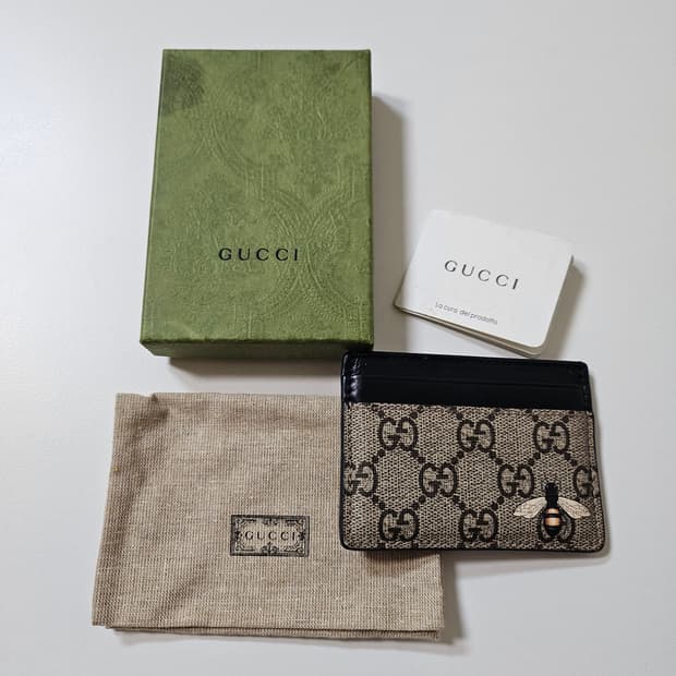 구찌 수프림 꿀벌 카드지갑 (정품)