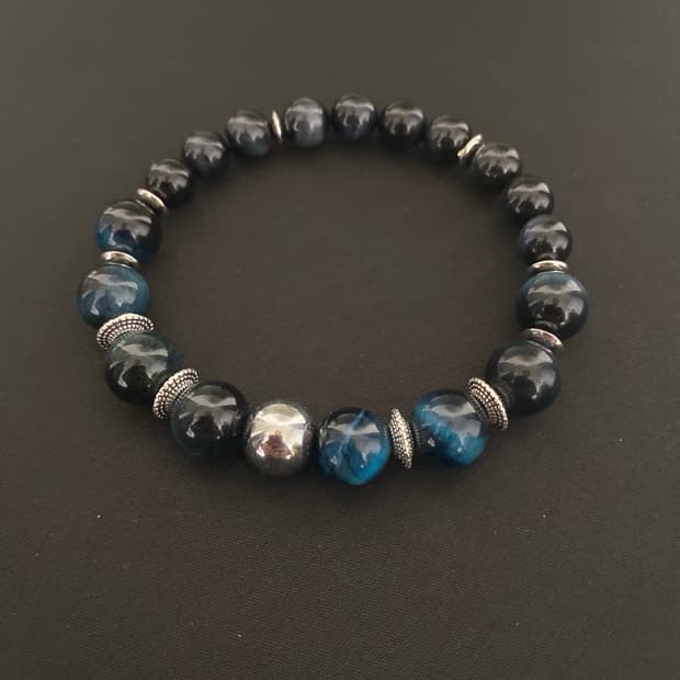 다크 블루 호안석 팔찌