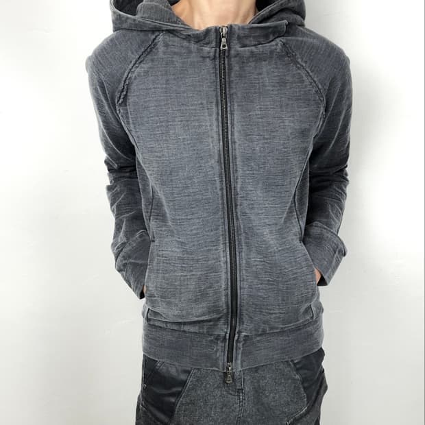 Ripvanwinkle Garment Dyed Double Zip Hoo