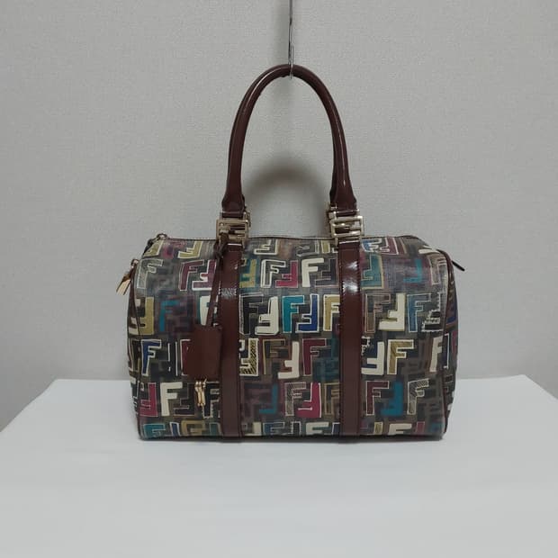 펜디 주카 PVC 멀티컬러 보스턴백 (정품)