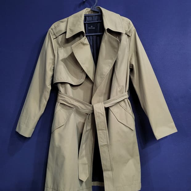 나이스클랍 트렌치 벨티드 자켓