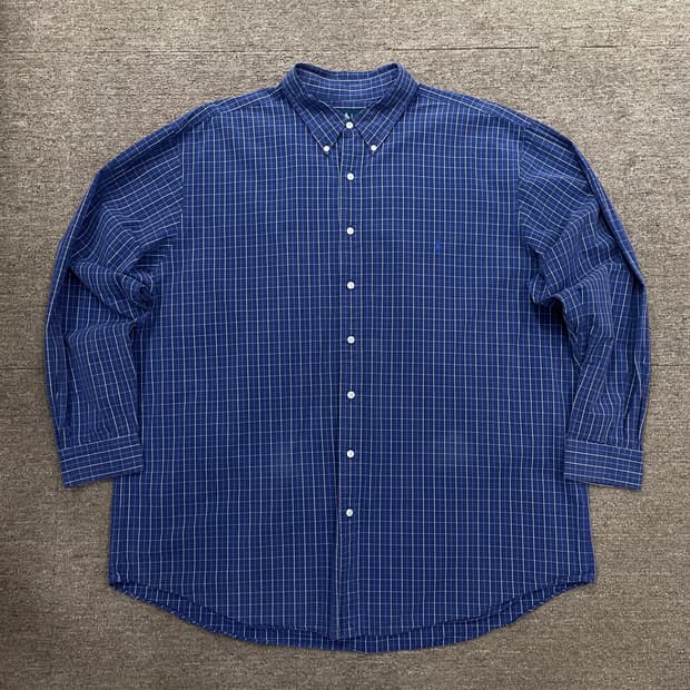 (2XL) POLO 폴로 랄프로렌 체크 셔츠 빅셔츠