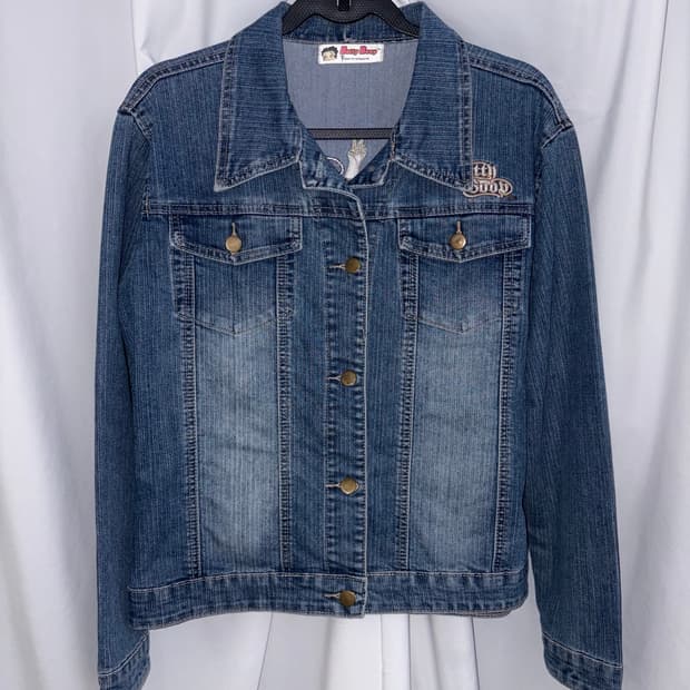 Betty boop 베티붑 청자켓 빈티지