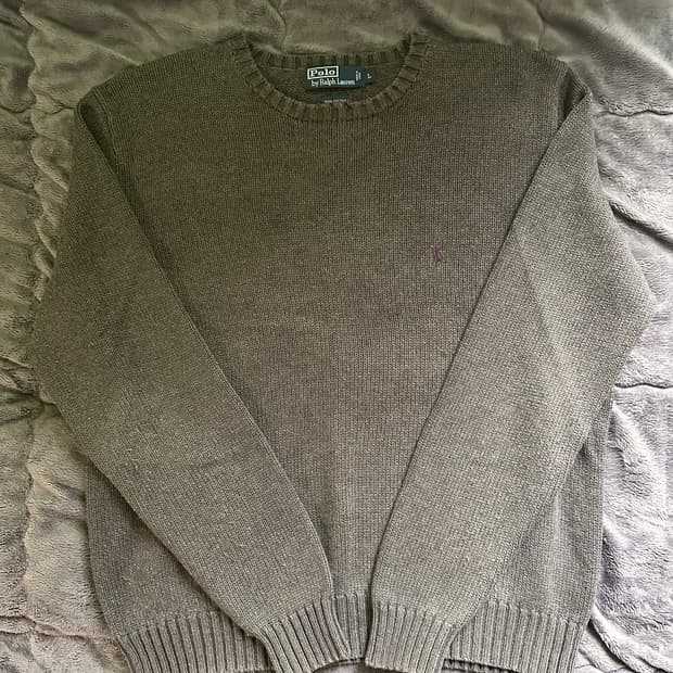 폴로 랄프로렌 니트 챠콜