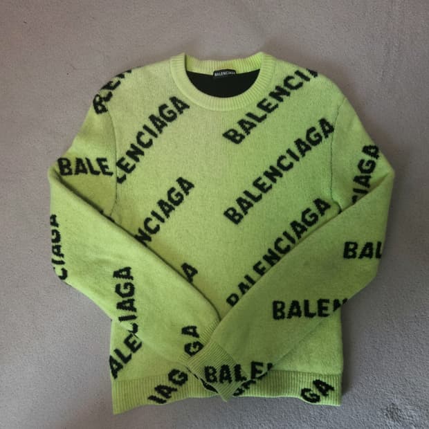 [M/정품] 발렌시아가 멀티로고 니트