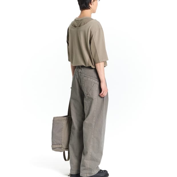 Symm multi paneled tee (khaki)